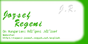 jozsef regeni business card